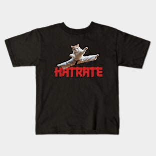 KATRATE KARATE CAT Kids T-Shirt